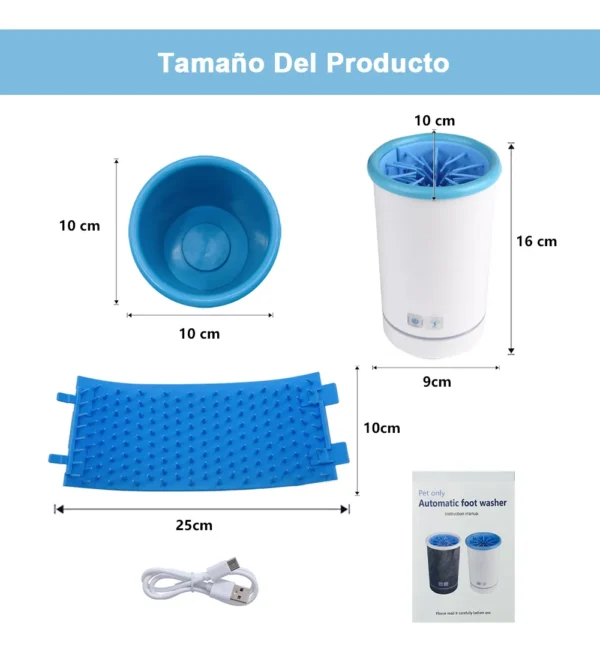 🐾 Lava Patas Automático para Perro y Gato – Suave y Eficaz (Razas Medianas) 🐾