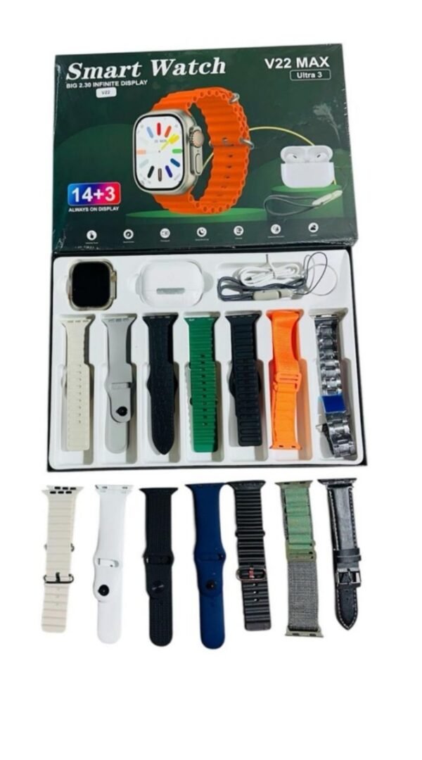 ⌚ Smart Watch V22 MAX Ultra 3 – Edición Premium 🔥