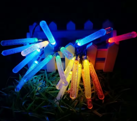 ✨ Guirnalda LED Tubo Lluvia 7 metros – 50 Luces Burbuja | USB + Resistente al Agua