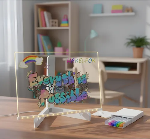 ✨🖍️ Pizarra LED Mágica Multiusos – Para Niños, Mensajes, Dibujo y Decoración