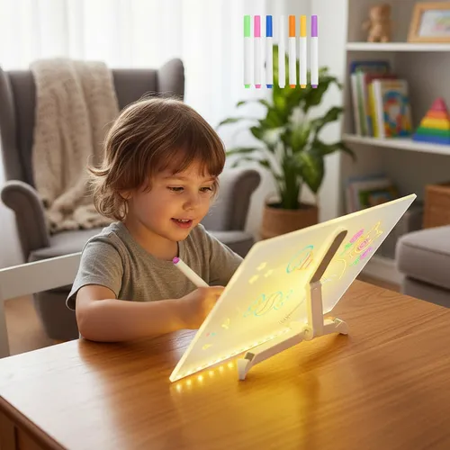 ✨🖍️ Pizarra LED Mágica Multiusos – Para Niños, Mensajes, Dibujo y Decoración