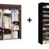 🧺✨ COMBO PREMIUM: Armario 3 Puestos + Zapatero 9 Niveles | Gran Capacidad – Fácil de Armar – Súper Resistente