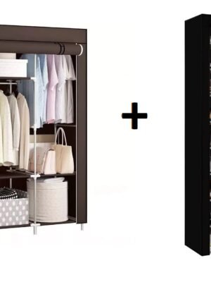 🧺✨ COMBO PREMIUM: Armario 3 Puestos + Zapatero 9 Niveles | Gran Capacidad – Fácil de Armar – Súper Resistente