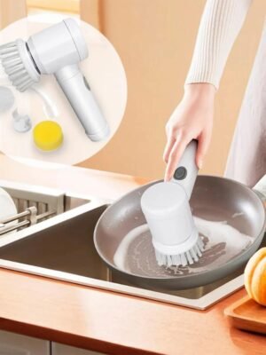 🧼✨ Cepillo de Limpieza Eléctrico 5 en 1 – Recargable | Multiusos | Hogar & Cocina