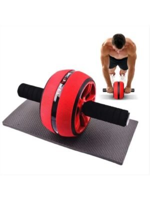 🏋️‍♂️ Rueda Abdominal Profesional Doble – Rodillo Fitness con Rodillera Antideslizante