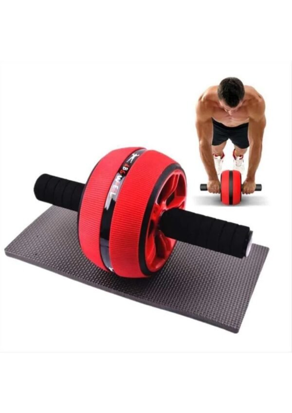 🏋️‍♂️ Rueda Abdominal Profesional Doble – Rodillo Fitness con Rodillera Antideslizante