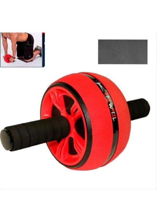 🏋️‍♂️ Rueda Abdominal Profesional Doble – Rodillo Fitness con Rodillera Antideslizante