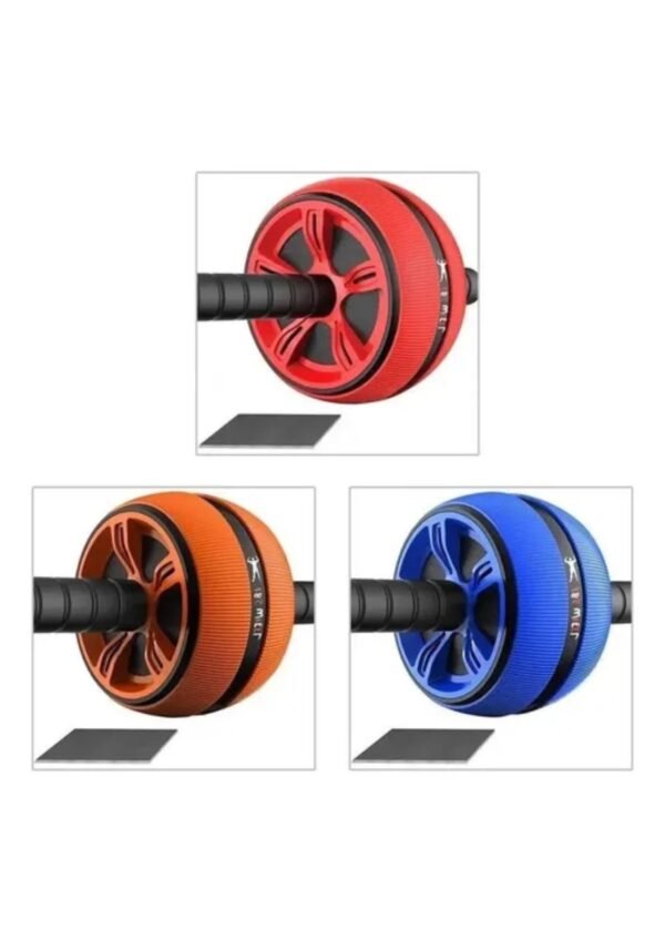 🏋️‍♂️ Rueda Abdominal Profesional Doble – Rodillo Fitness con Rodillera Antideslizante