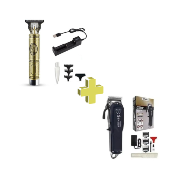 Combo Patillera Buda T99 + Máquina Peluquera Wahl Senior Cordless