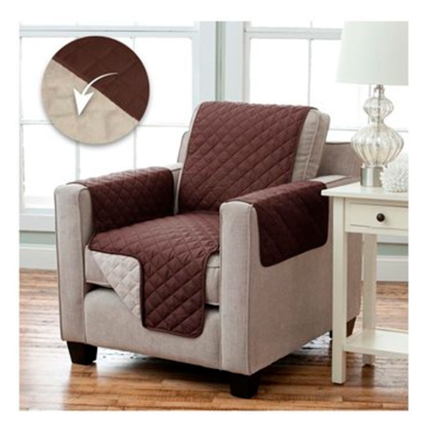 🛋️ Forro Protector para Sofá 1 Puesto – Funda Doble Faz Lavable Antipelo de mascotas