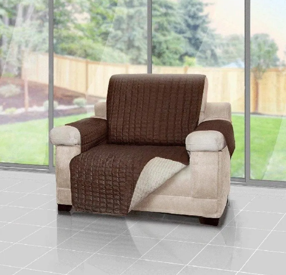 🛋️ Forro Protector para Sofá 1 Puesto – Funda Doble Faz Lavable Antipelo de mascotas