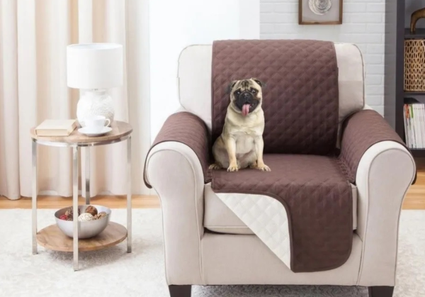 🛋️ Forro Protector para Sofá 1 Puesto – Funda Doble Faz Lavable Antipelo de mascotas