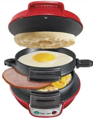 🥪 Máquina para Desayunos 3 en 1 – Sandwichera Eléctrica con Cocedor de Huevo