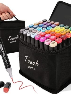 🎨 Set de Marcadores Doble Punta Touch – 48 Colores Profesionales