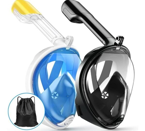 🤿 Careta de Buceo Full Face Snorkel Antifugas con Soporte para Cámara – Talla L/XL