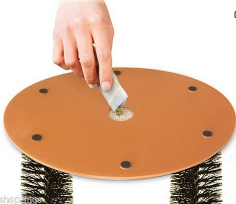 🐾 Arco de Aseo y Masaje para Gatos con Hierba Gatera – Cepillo Autoaseo HTUK