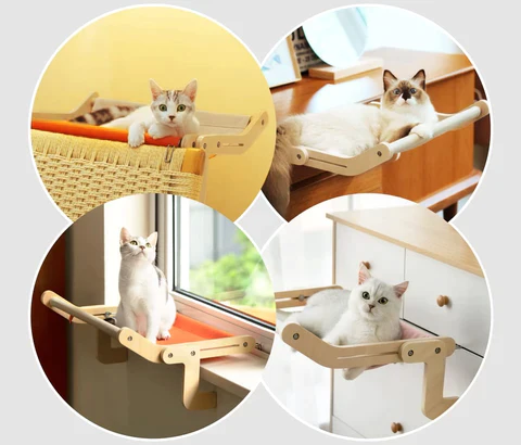 🐾 Flexicama para Gatos – Hamaca Ajustable Premium para Ventana y Muebles