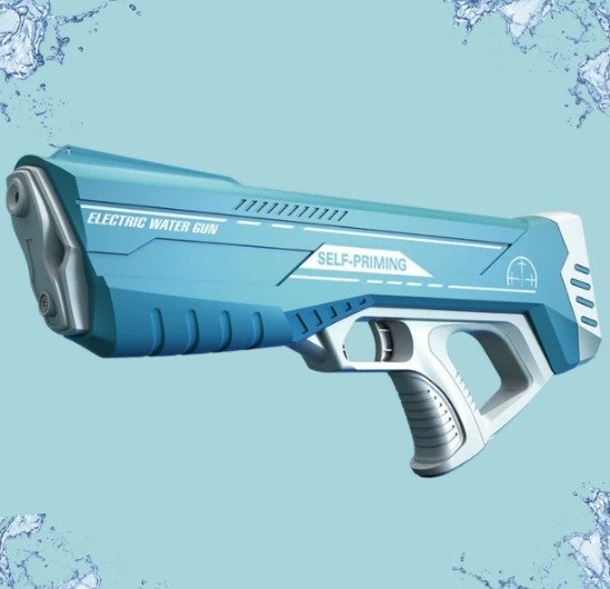 🔫🌊 Pistola de Agua Eléctrica Self-Priming – Recargable con Succión Automática