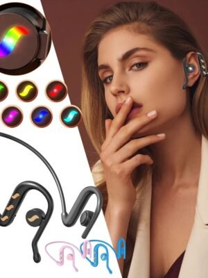 🎧 Audífonos Bluetooth con Cancelación de Ruido – Micrófono HD – Conducción Ósea