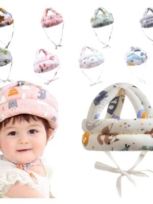 🧢 Casco Antigolpes Protector Ajustable para Bebé – Protección 360°