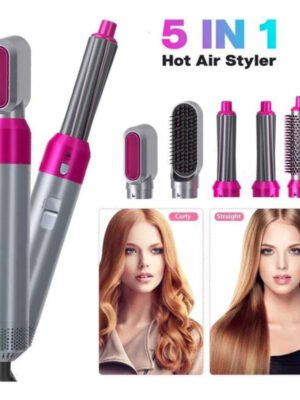 ✅ Cepillo Eléctrico Para Cabello 5 en 1 – Secador, Alisador y Voluminizador Multifuncional
