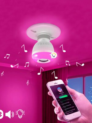 💡 Bombillo Parlante LED RGB con Bluetooth y Control Remoto