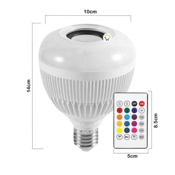 💡 Bombillo Parlante LED RGB con Bluetooth y Control Remoto