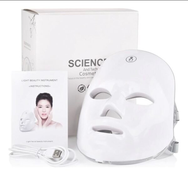 ✨ Máscara LED Facial 7 Colores Terapia de Luz | Rejuvenecimiento y Cuidado Profesional en Casa