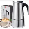 ☕✨ CAFETERA ITALIANA DE ACERO INOXIDABLE – 9 TAZAS ESPRESSO