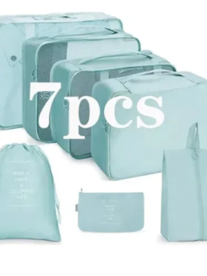 ✈️ Set de Organizadores de Viaje 7 en 1 – Mantén tu equipaje limpio, ordenado y sin estrés