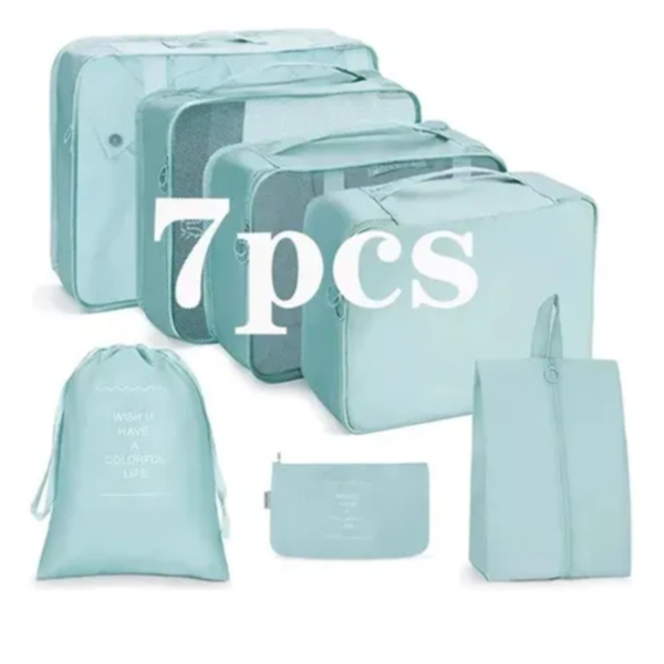 ✈️ Set de Organizadores de Viaje 7 en 1 – Mantén tu equipaje limpio, ordenado y sin estrés