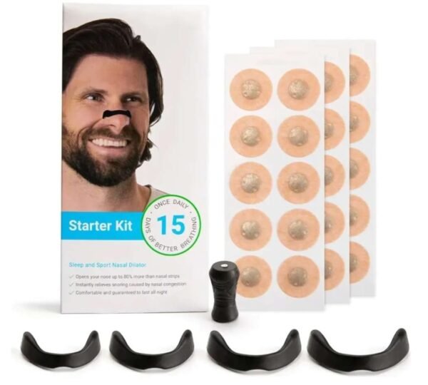 🌬️ Dilatador Nasal Antirronquidos – Kit de Inicio 15 Días