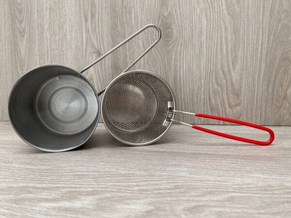 🛒 Olla Freidora de Acero Inoxidable con Canasta Escurridora – 1.2 L