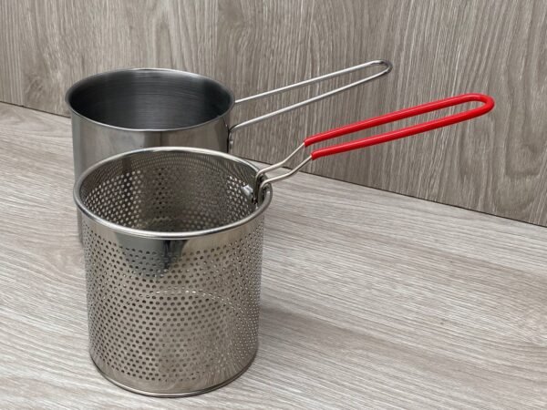 🛒 Olla Freidora de Acero Inoxidable con Canasta Escurridora – 1.2 L