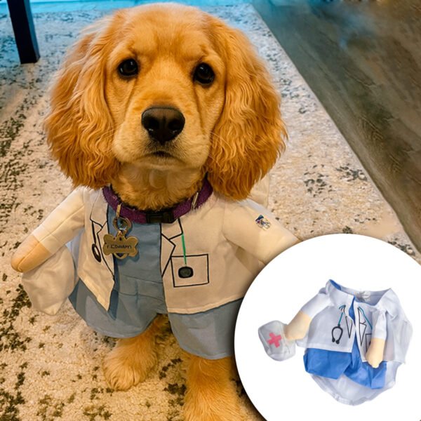 🩺 Disfraz de Doctor para Mascotas – Perros y Gatos