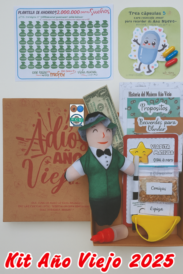 🎆 Kit Año Viejo 2025 – Despide el año con magia, gratitud y buenos deseos ✨