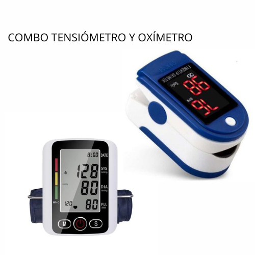 🩺 COMBO TENSIÓMETRO + OXÍMETRO – Monitoreo de salud en casa