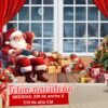 🎄 Telón Navideño Decorativo – Fondo Navideño 250 x 210 cm ✨