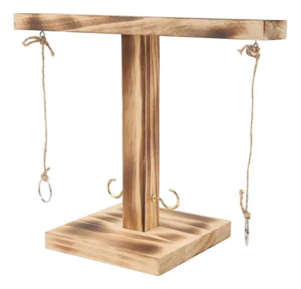 🪵🎯 Juego de Aros y Gancho de Madera – Diversión para Todas las Edades