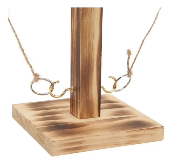 🪵🎯 Juego de Aros y Gancho de Madera – Diversión para Todas las Edades