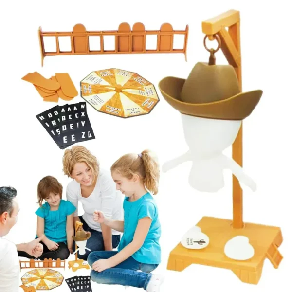 🤠 Juego de Mesa El Ahorcado Vaquero – Edición Magnética 3D Glow