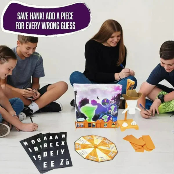 🤠 Juego de Mesa El Ahorcado Vaquero – Edición Magnética 3D Glow