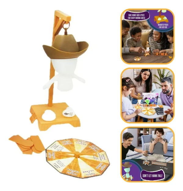 🤠 Juego de Mesa El Ahorcado Vaquero – Edición Magnética 3D Glow