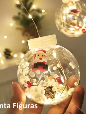 🎄✨ LUZ NAVIDEÑA TIPO CASCADA DE 3 METROS – ESFERAS DECORADAS ✨🎄