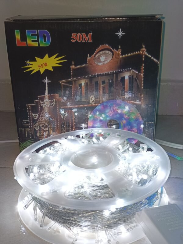 ✨🎄 LUZ LED NAVIDEÑA 50 METROS – 400 BOMBILLOS – MULTICOLOR / BLANCO CÁLIDO 🎄✨