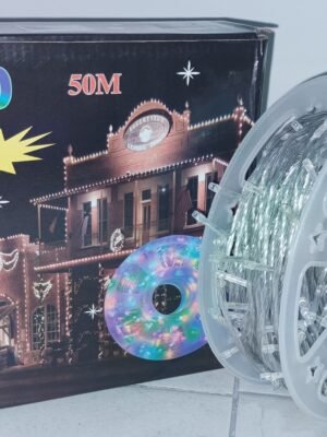 ✨🎄 LUZ LED NAVIDEÑA 50 METROS – 400 BOMBILLOS – MULTICOLOR / BLANCO CÁLIDO 🎄✨