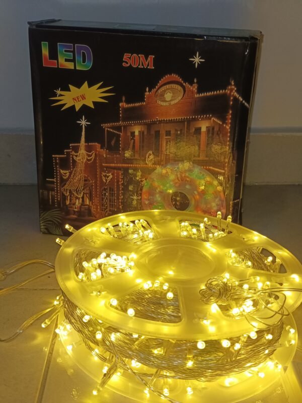 ✨🎄 LUZ LED NAVIDEÑA 50 METROS – 400 BOMBILLOS – MULTICOLOR / BLANCO CÁLIDO 🎄✨