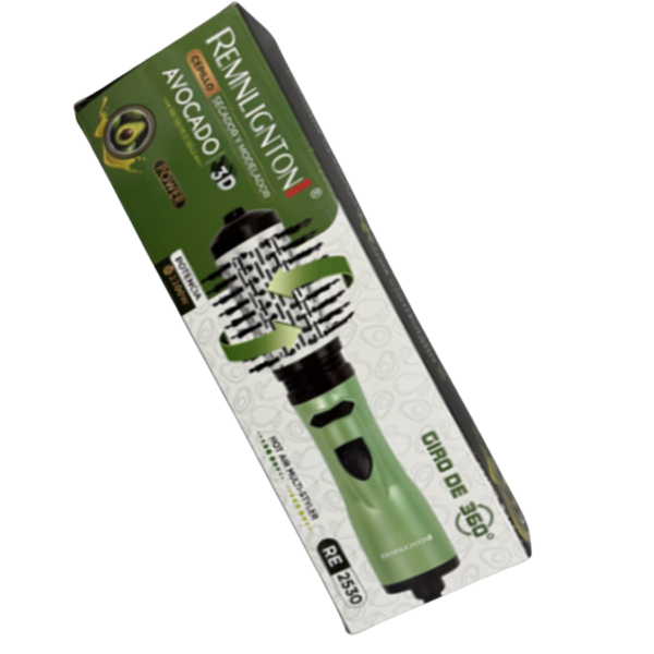 🌿 CEPILLO SECADOR REMNLIGNTON AGUACATE RE-2530 – GIRO 360° ANTI-FRIZZ 🌿