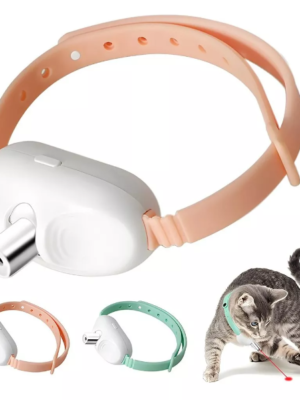 🐾 Collar Láser Inteligente para Gatos – Juguete Interactivo Recargable USB 🐱✨