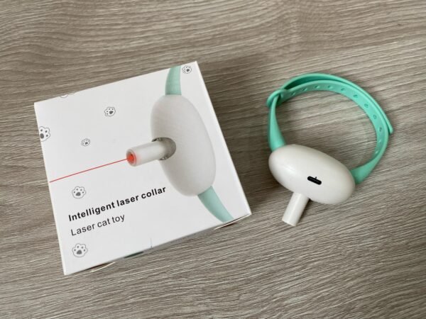 🐾 Collar Láser Inteligente para Gatos – Juguete Interactivo Recargable USB 🐱✨